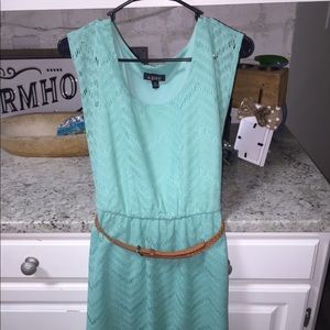 aqua blue dress